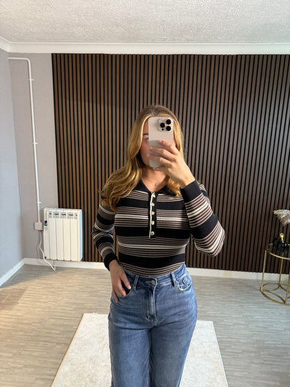 CAMERON - Stripe Bodysuit