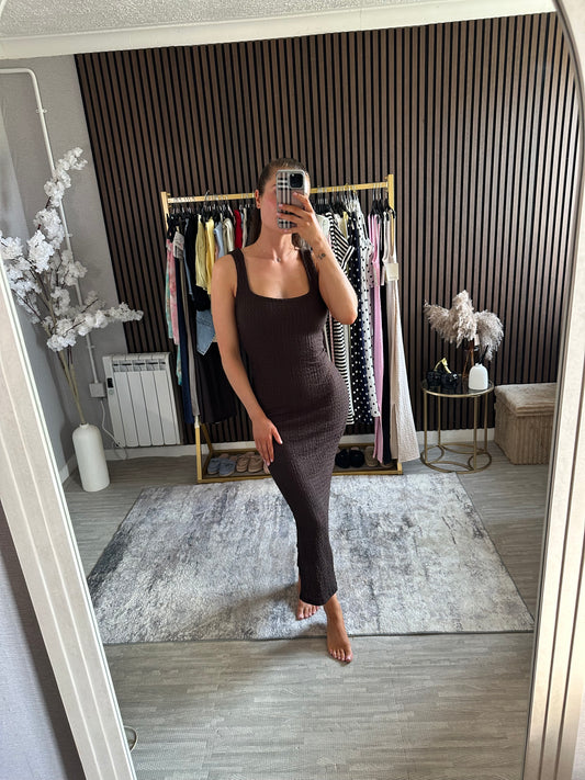 MILAN Waffle Maxi Dress