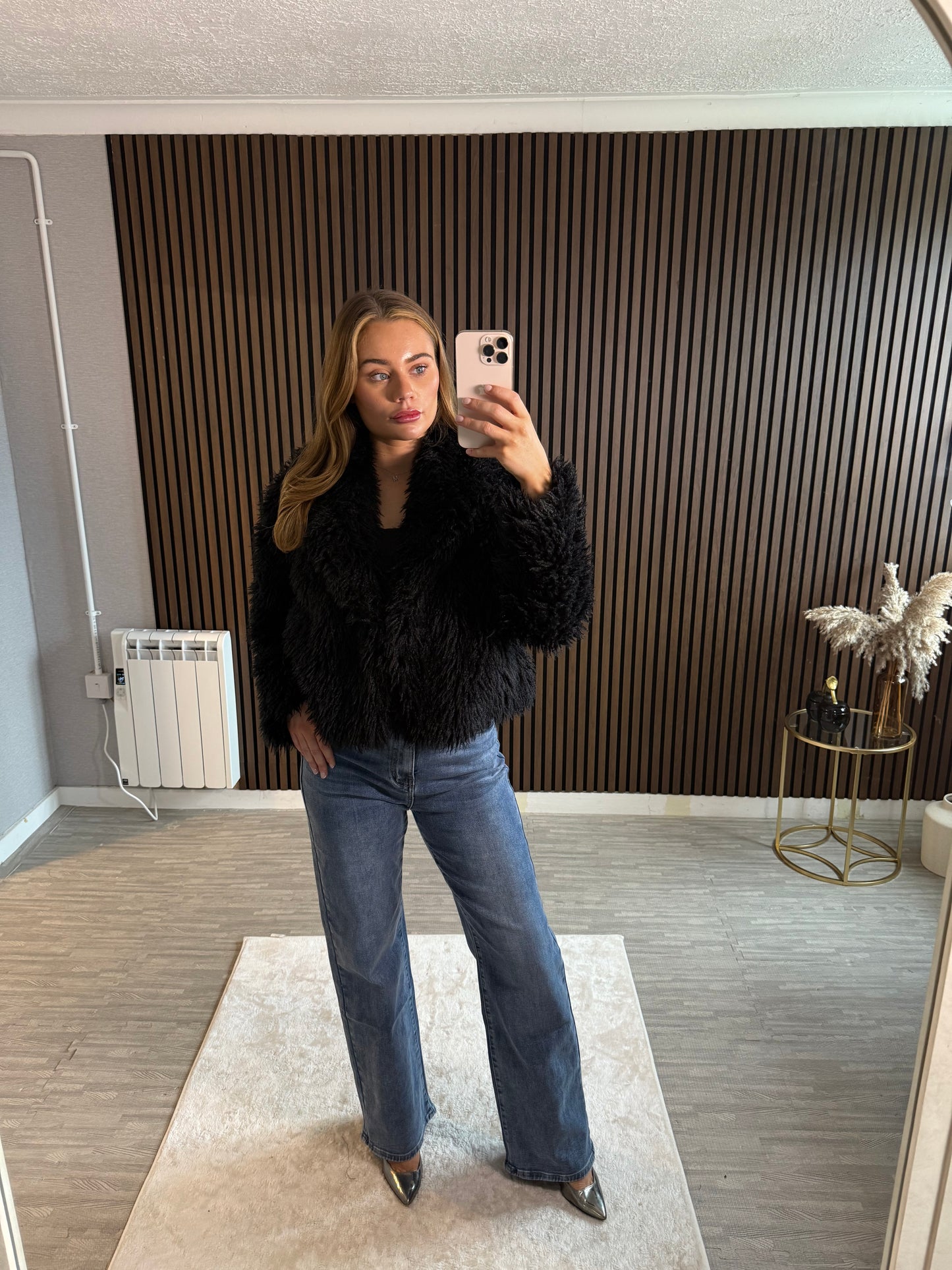 TIFFANY - Shaggy Faux Fur Coat