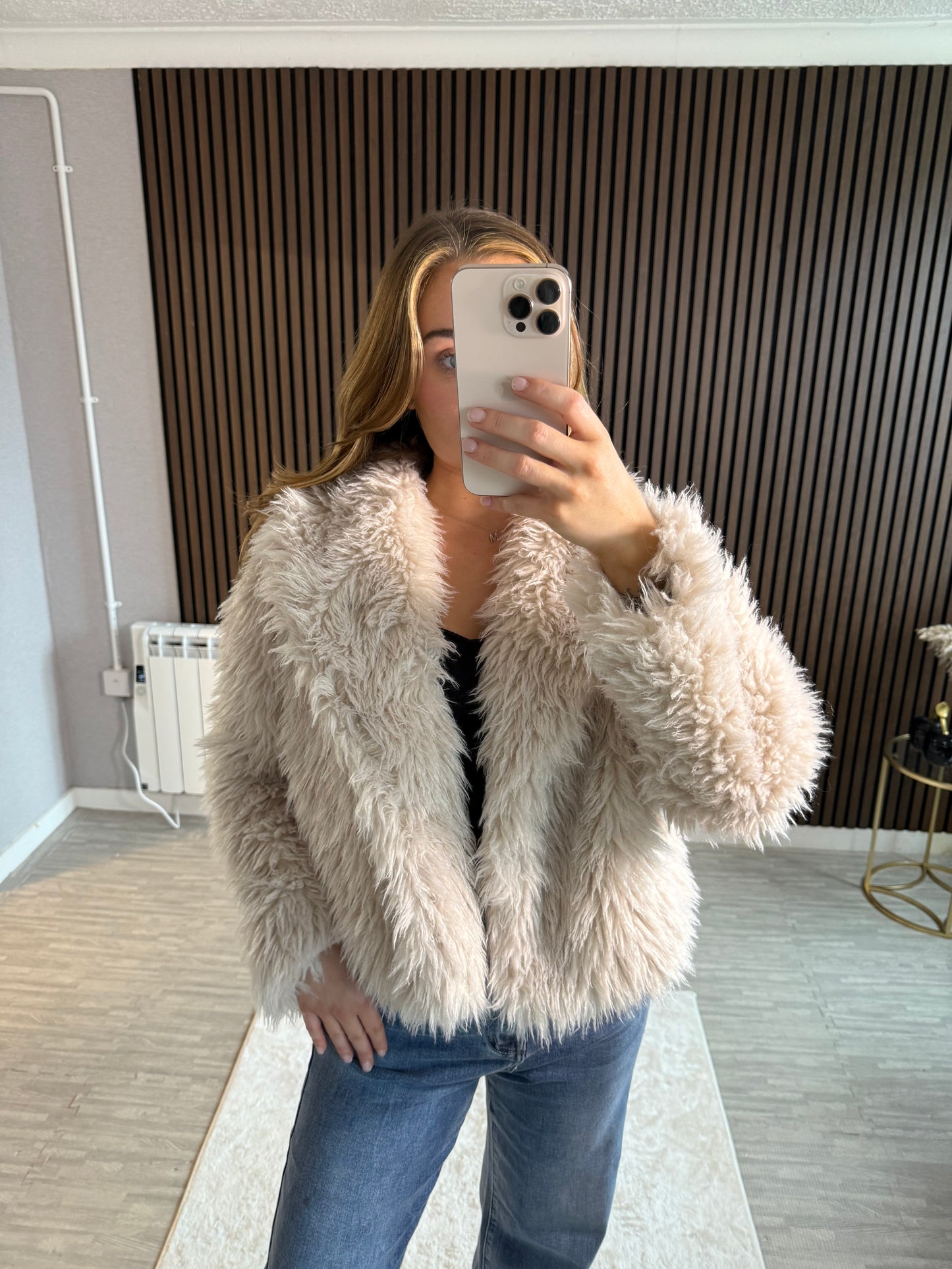 TIFFANY - Shaggy Faux Fur Coat
