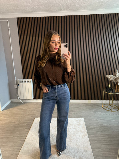 JORDAN - Puffball Sparkle Top