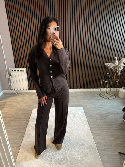 LEXI - Button Corset Lounge Set