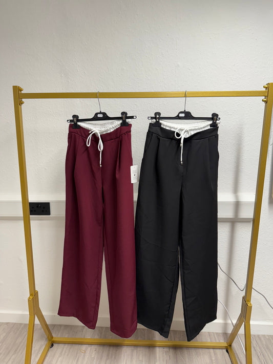 White Waistband Trousers