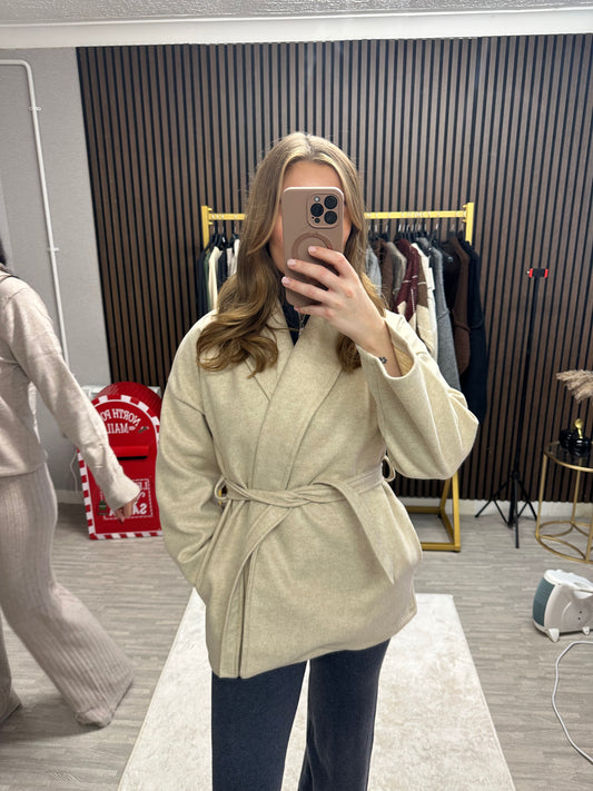ELMA Cream Tie Jacket
