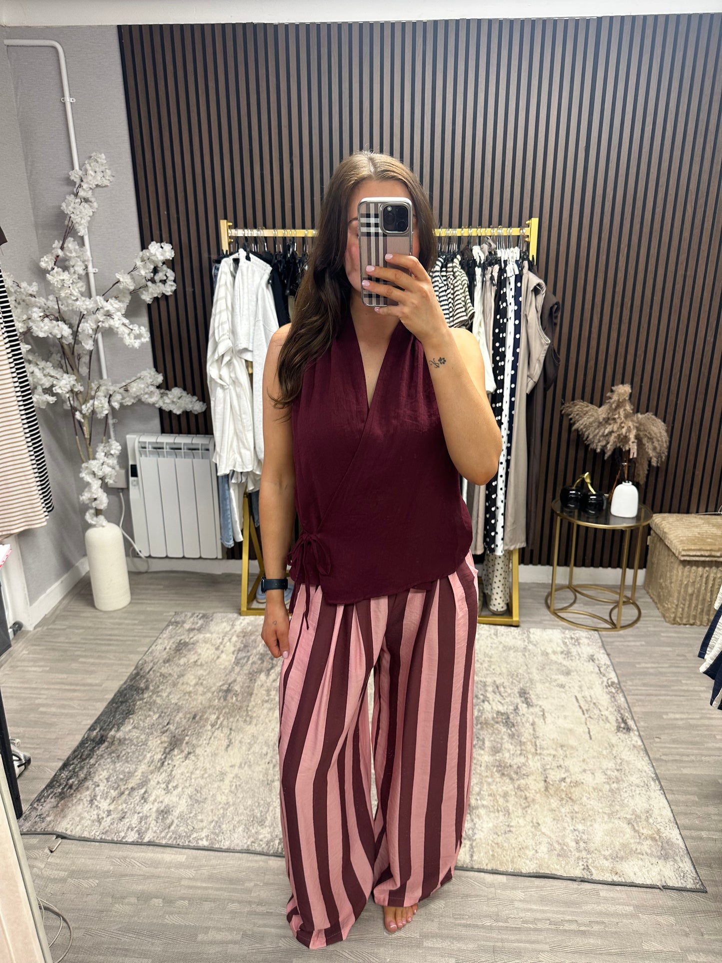 FREYA Stripe Trouser Set
