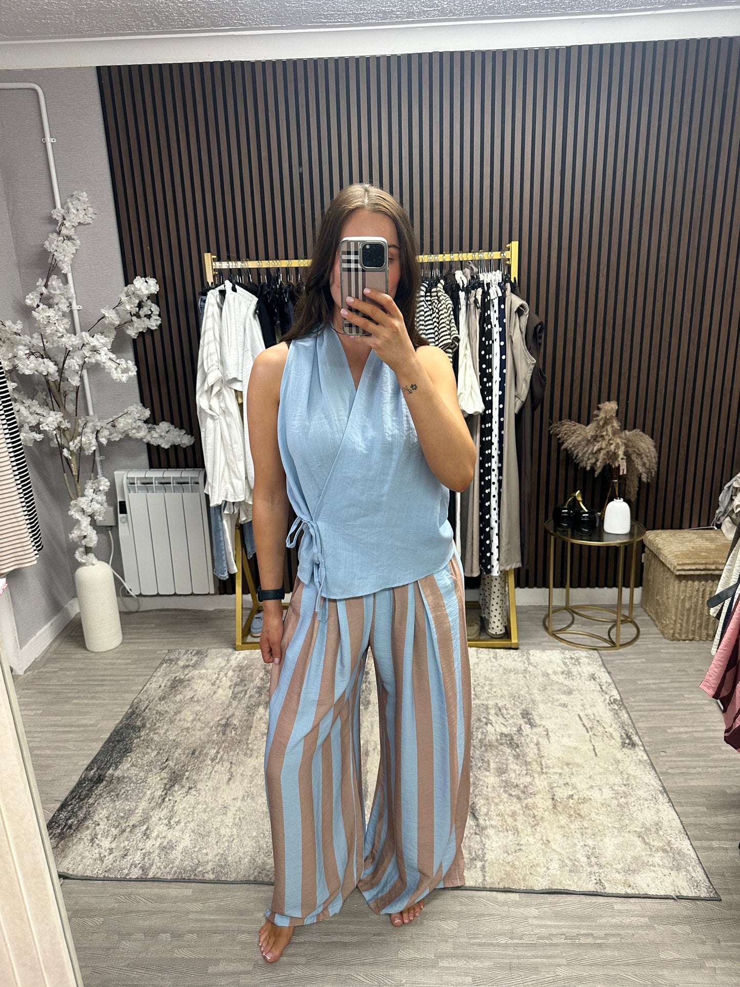 FREYA Stripe Trouser Set