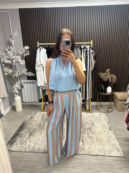 FREYA Stripe Trouser Set