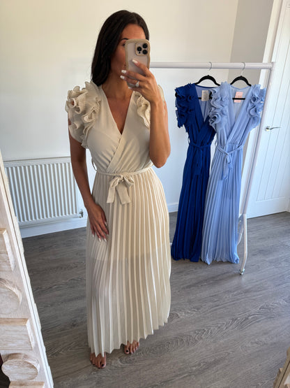 Ruffle Pleated Dress