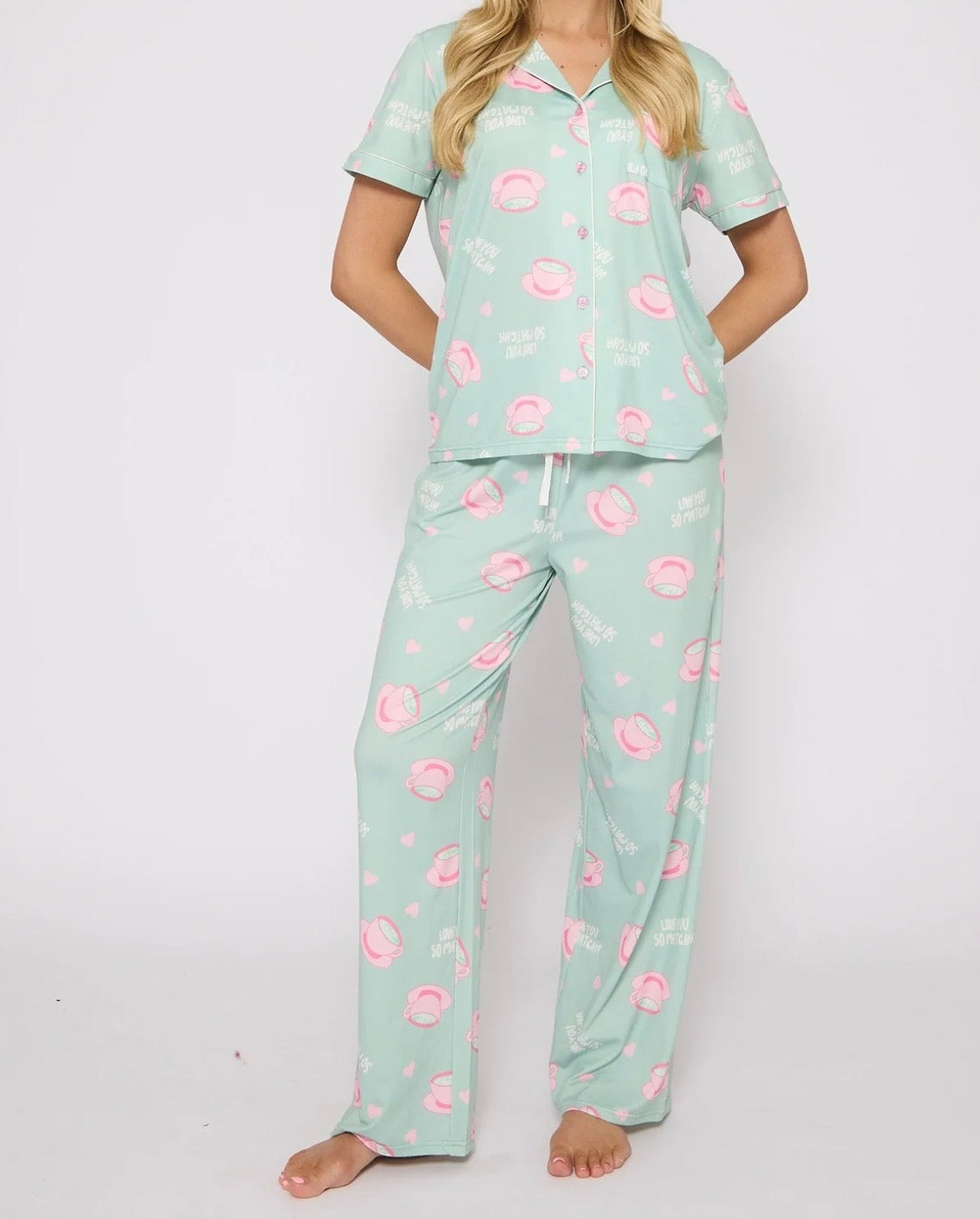 PRE-ORDER - 'Love U So Matcha' Pyjamas