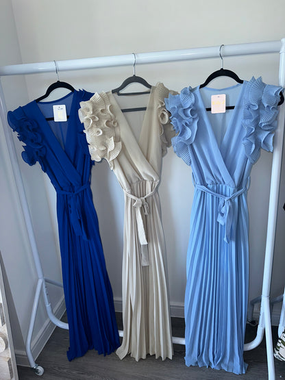 Ruffle Pleated Dress