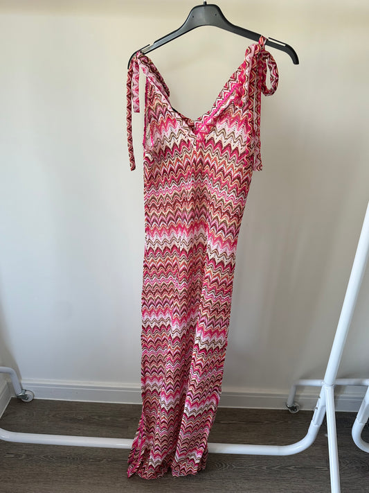 Pink Crochet Beach Dress