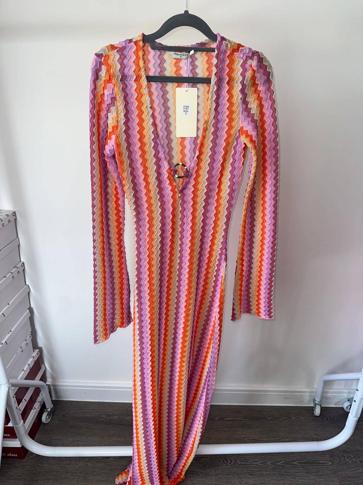 Pink Crochet Beach Dress