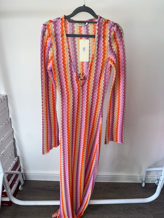 Pink Crochet Beach Dress