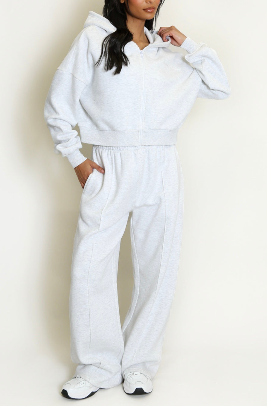 Iconic Hooded Sweatshirt And Wide Leg Jogger Set